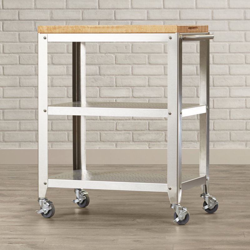 John Boos Cucina Americana Kitchen Cart with Butcher Block Top & Reviews Wayfair